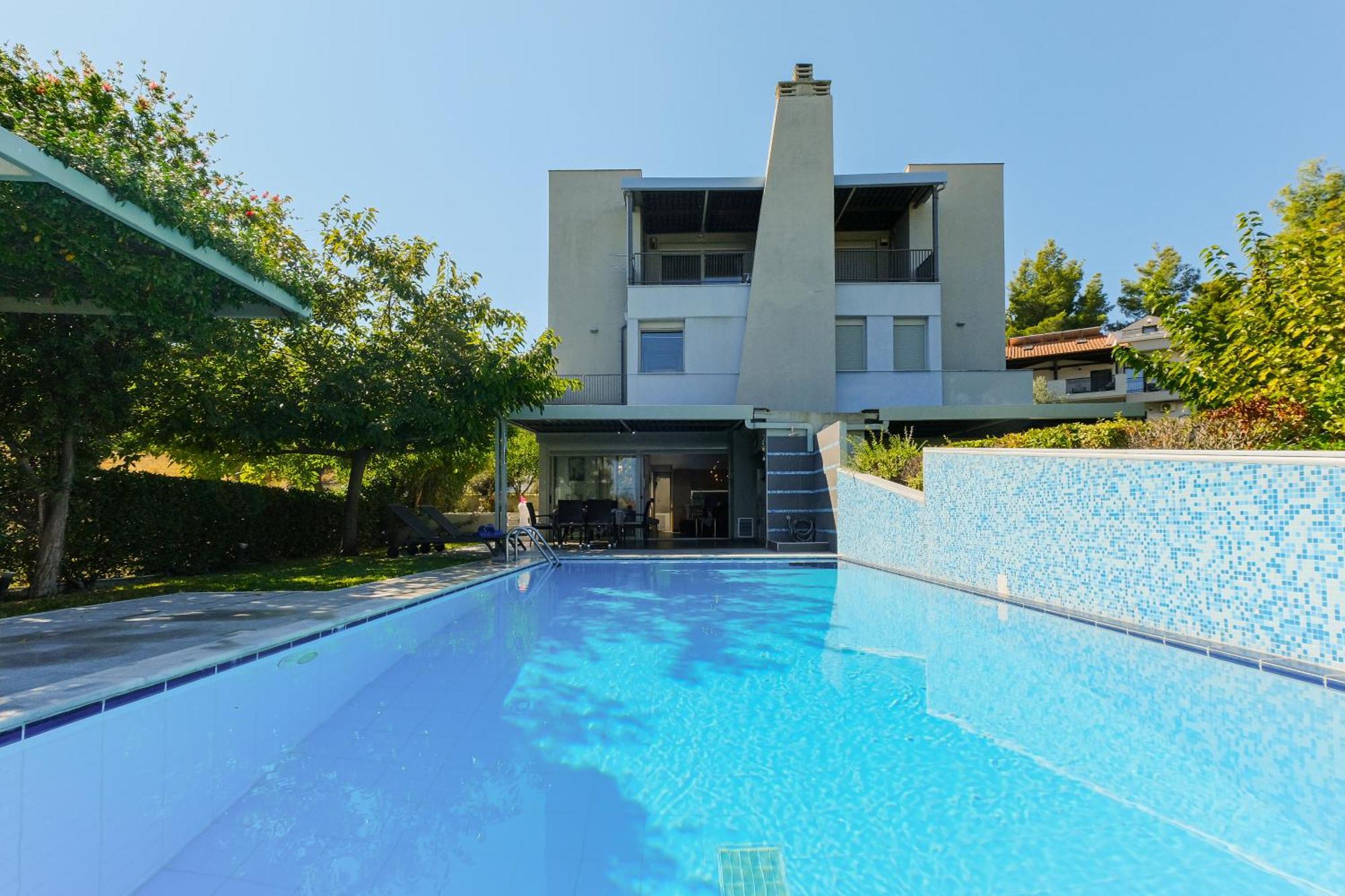 Deluxe Chrousso Pool Villa Paliouri Buitenkant foto