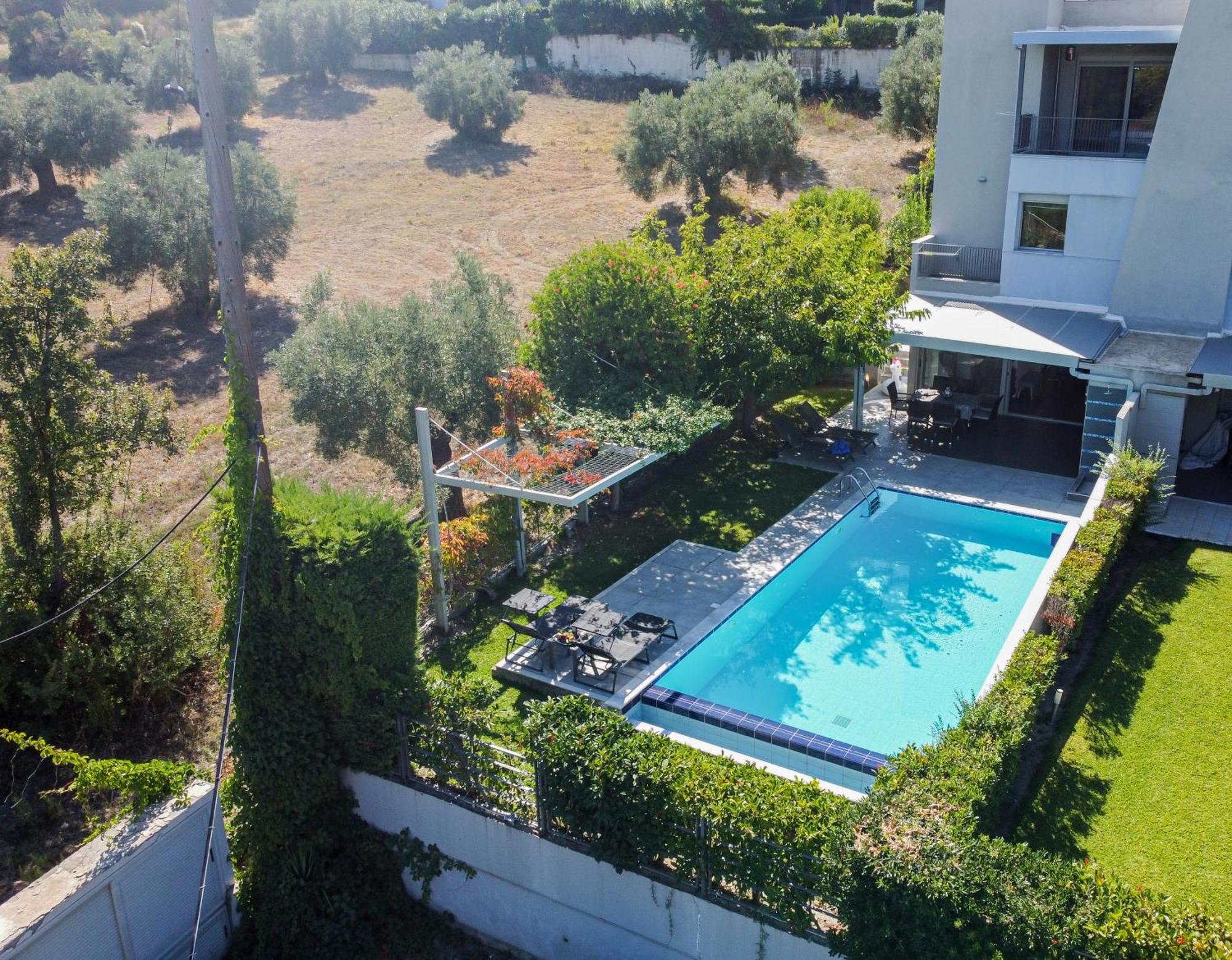 Deluxe Chrousso Pool Villa Paliouri Buitenkant foto