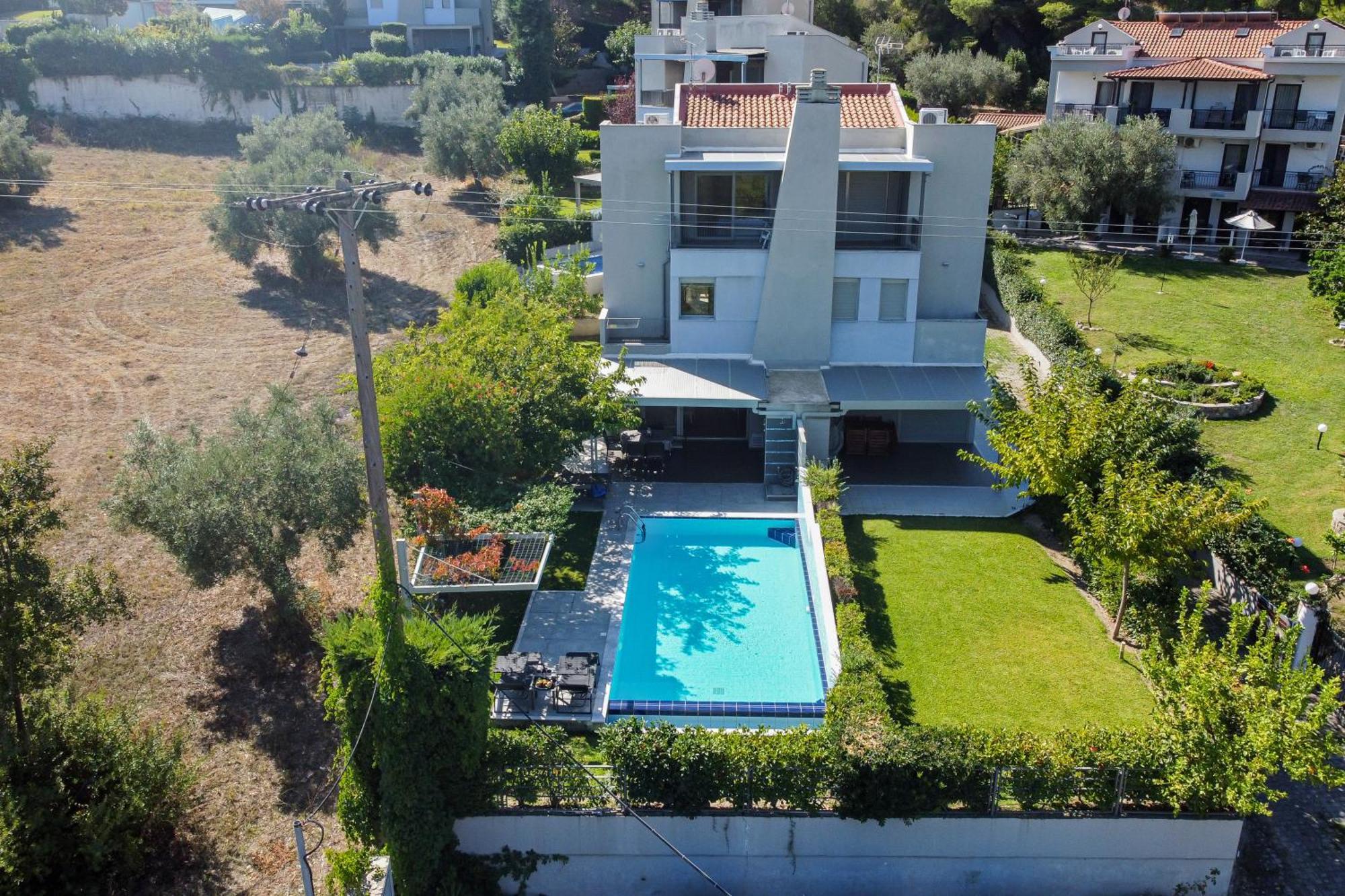Deluxe Chrousso Pool Villa Paliouri Buitenkant foto